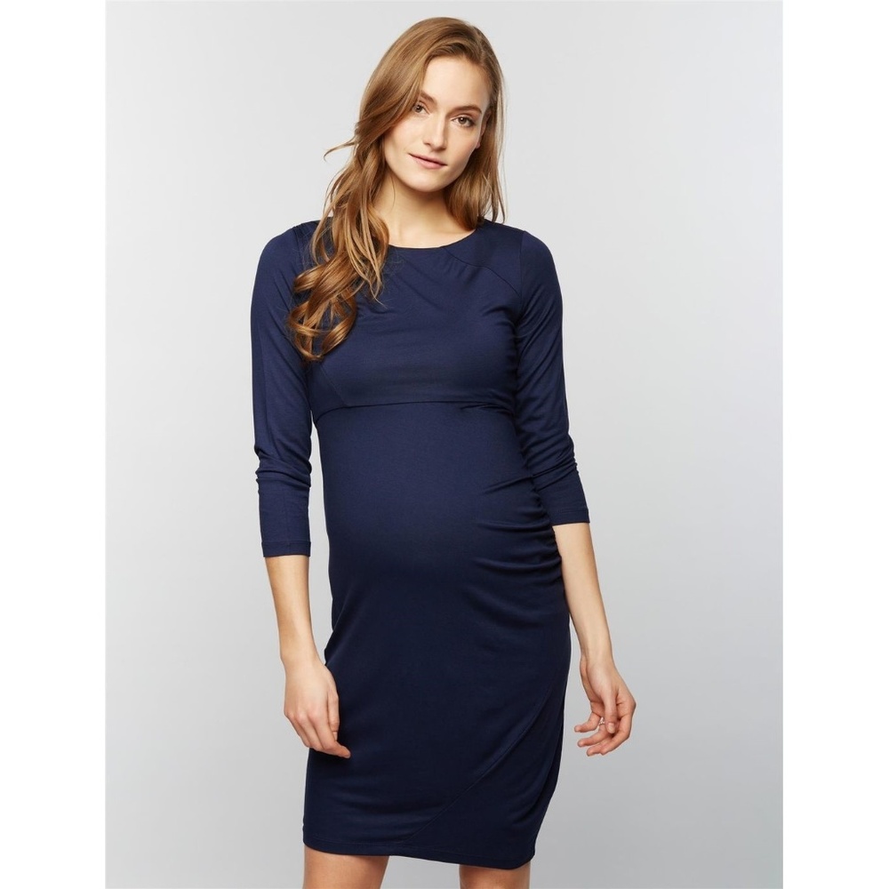 🆕 A Pea in the Pod Maternity Keyhole Sheath Dress